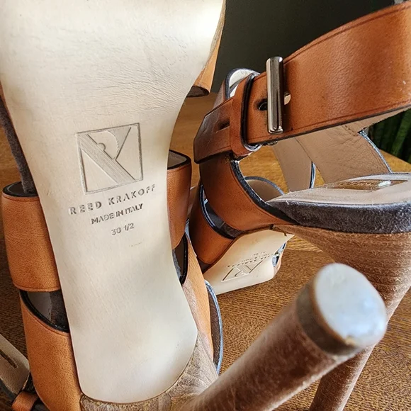 Reed Krakoff Boxer Strappy Heeled Sandals - Picture 6 of 8